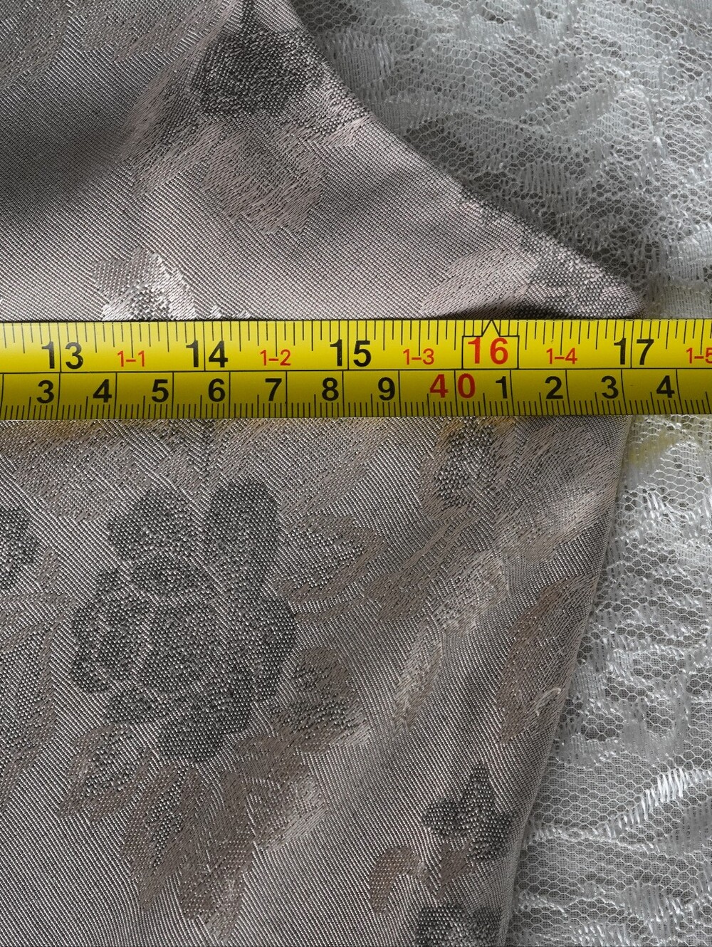 CDC Champagne Floral Jacquard Maxi Dress Cowl Back Vintage 90s Size 6 - Picture 5 of 8
